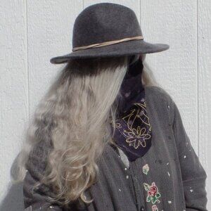 Free People Head Scarf  Embroidered Bandana NIP